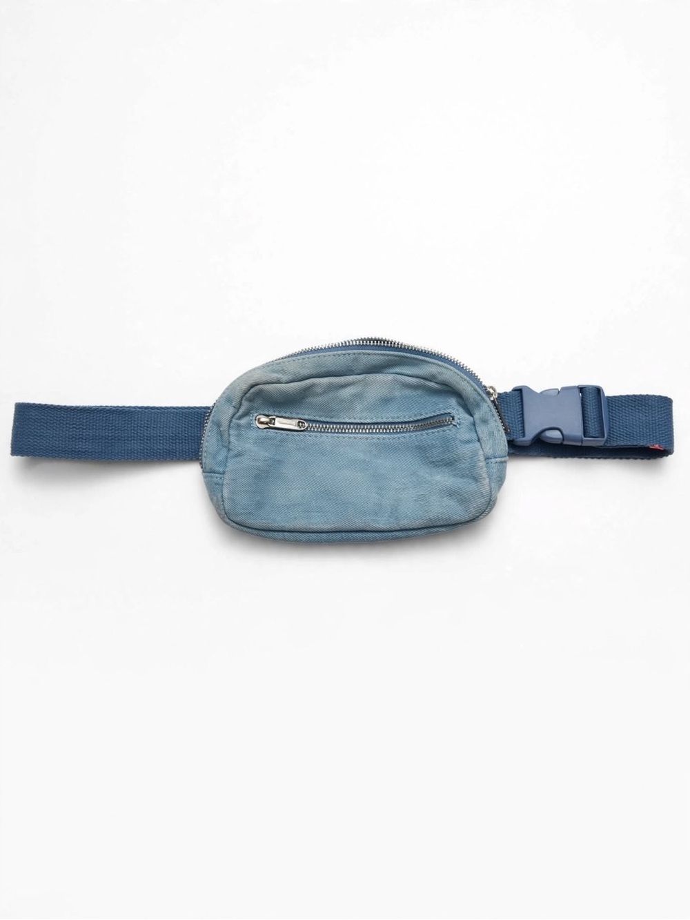wild fable Light Blue Suede Mini Belt Bag